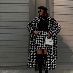 All saints houndstooth over coat